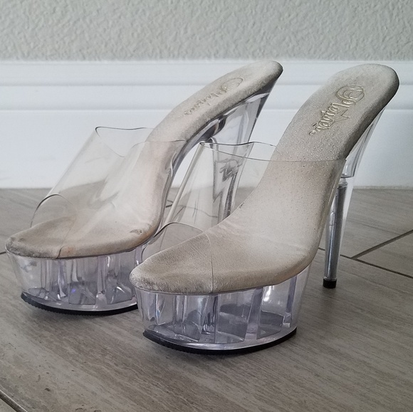 Pleasure Shoes - Pleasure clear heels